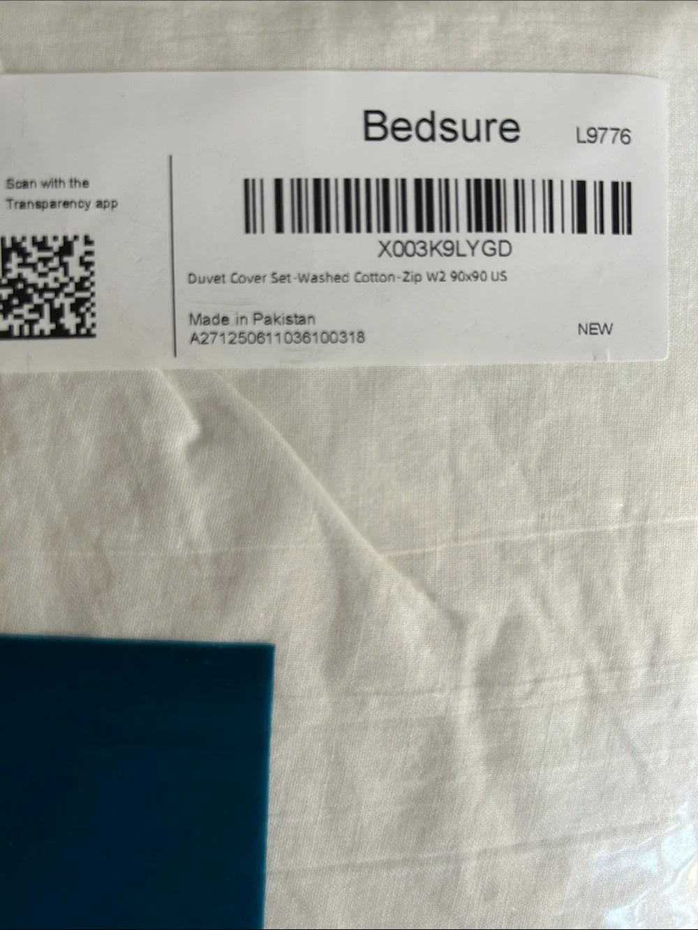 Bedsure 100% Cotton Queen Duvet Cover